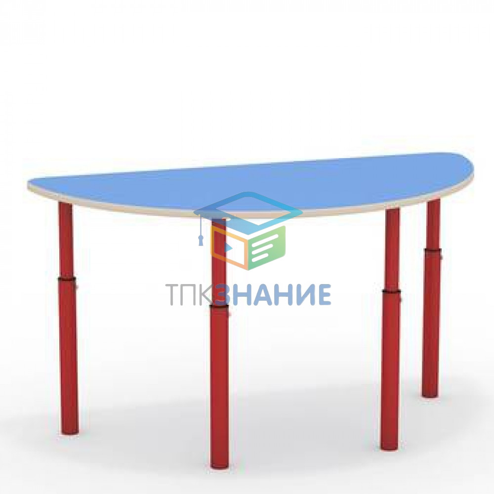 Стол полукруглый, регулируемый по высоте ДМ-3